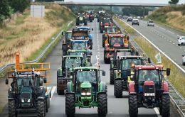 French farmers continue with demonstrations across the country, using their tractors to block traffic to burning egg boxes and hurling wellies at buildings. 