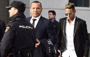 The tax, interest and penalties Neymar has been ordered to pay are exactly equivalent to the amount of Neymar’s assets a judge ordered frozen last September.