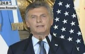 US Justice Department said lifting injunctions would respond to the interest of the US government in supporting Macri's initiatives to boost the Argentine economy.