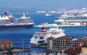 The busiest month is October with 35 callers with 20 April the busiest day with four ships in port – Tere Moana, Star Legend, Le Lyrial and Viking Star. 