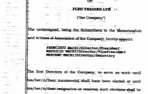 Documents leaked revealed Macri was director of the Fleg Trading Ltd enterprise between 1998 and December 31, 2008, when he was Buenos Aires City Mayor.