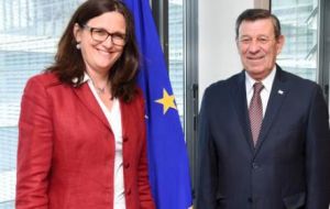 Nin Novoa has a meeting scheduled with EU Trade Commissioner Cecilia Malmström and is expected to agree on dates for the formal exchange of proposals