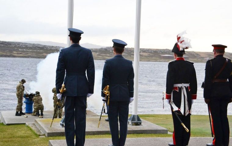 The Parade will proceed along the usual lines, and will be followed by a march past at which His Excellency the Governor will take the Royal Salute.