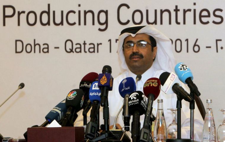 Qatar'a Sada said the general conclusion was more time was needed “to consult among ourselves in Opec and non-Opec producers” 