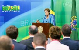 “I have the force, the spirit and the courage to fight this whole process to the end” Rousseff said. “This is just the beginning of the battle”