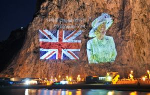 Gibraltar will mark the Queen’s 90th birthday with her image projected onto the North face of the Rock. 