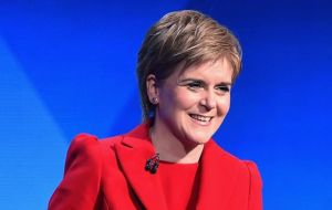 SNP leader Nicola Sturgeon is expected to lead her party to a third successive term in office, telling supporters: “We have made history”. 