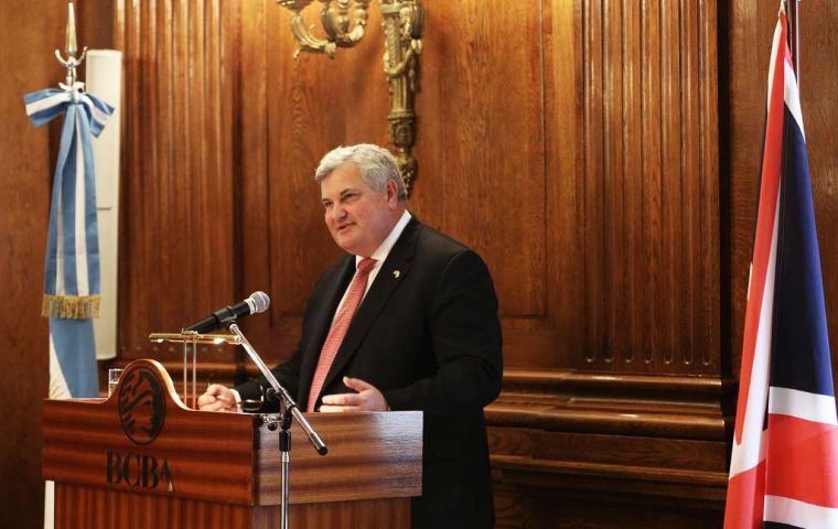 Lord Price had a full two-day agenda in Buenos Aires including government and private contacts. The UK delegation also visited the Buenos Aires Stock Exchange 