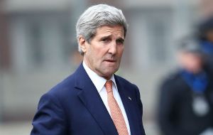 U.S. Secretary of State John Kerry said tens of billions of dollars in stolen money, that could be used for education, are hidden in banks “in countries including ours.”