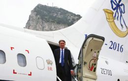 Foreign Secretary Hammond was not allowed to overfly Spain when the one day trip to Gibraltar
