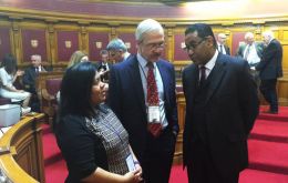 Cherie Clifford, MLA Dr. Barry Elsby meet CPA Secretary General Akbar Khan at the States of Assembly in the island of Jersey