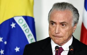 Interim President Michel Temer is racing to get Congress to approve a new primary deficit target by the end of the month to avoid a government shutdown.