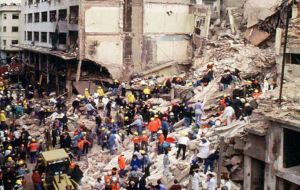 The Israeli embassy in 1992 and the Jewish organization AMIA in 1994  were razed to the ground killing dozens and injuring hundreds. 