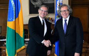 Brazil's ambassador before OAS, José Luiz Machado e Costa, also emphasized the vitality of his country's institutions and the democratic system 