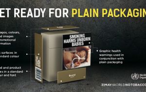 The theme of this year’s World No Tobacco Day – Get ready for plain packaging – highlights this new trend in global efforts to control tobacco products