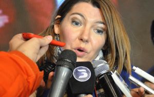 Governor Rosana Bertone received the full support of the Macri administration in her struggle with the 80-day strike 