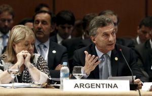Macri campaigned with a promise to have Venezuela excluded from the Mercosur for persecuting what he called opposition leaders