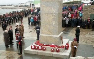 After prayers Governor Colin Roberts will lay a wreath. Wreaths will also be laid by a MLAs, the Commander British Forces, Veteran associations, and relatives