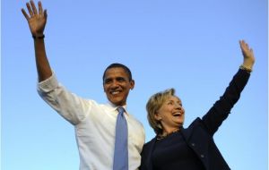 “Tens of millions of Americans made their voices heard. Today I just want to add mine,” Obama said in a video endorsement. “I'm with her.” 