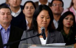 “Democratically, we accept these results,” Fujimori said, next to the 73 lawmakers of her party that comprise the biggest parliamentary majority in two decades. 
