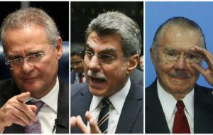 Justice Teori Zavascki rejected the request o arrest Senate President Renan Calheiros; Sen. Romero Jucá, and former President José Sarney.