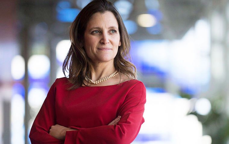 “Canada has supported the Pacific Alliance since its inception, as well as its collaborative approach to promoting trade and investment,” said Freeland.