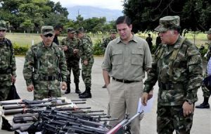 The bilateral cease-fire requires FARC to lay down all of their weapons within 180 days of the conclusion of a final peace accord