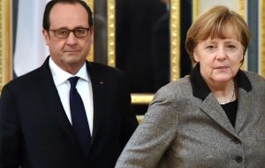 Merkel and Hollande will hold talks later in Berlin amid a flurry of diplomatic activity in the wake of so-called “Brexit”. 