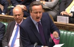 “For heaven's sake man, go,” Cameron told Corbyn drawing cheers from members of both parties. 