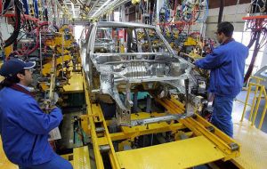 Automobile output grew a seasonally adjusted 4.8% in May from April, IBGE said, while food processing dropped 7.0%. Production of capital goods grew 1.5%.