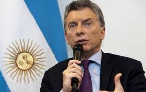 Speaking about the Falklands, Macri added: ”That is something long-lasting and we hope one day that we can discuss (the issue with Britain)”. 