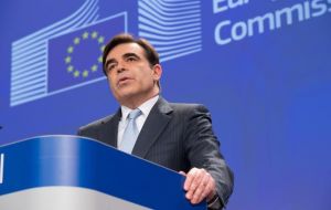 “All former members of the will remain bound by the obligations of integrity, discretion and professional secrecy” by EU law, spokesman Margaritis Schinas said