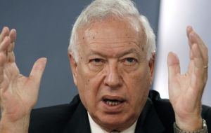 Spanish caretaker foreign minister, Garcia Margallo, anticipated Madrid will make clear to EU that Gibraltar does not belong to the UK
