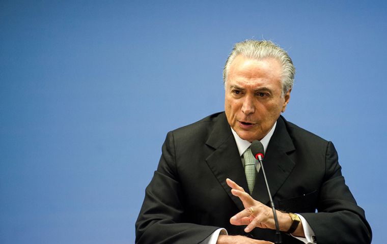  While Temer has expressed support to open up the country's aviation sector to further foreign investment, he does not support their full ownership. 