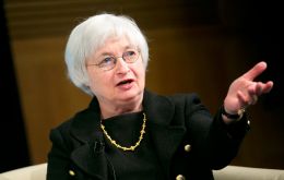 Fed chair Janet Yellen at the press conference following the cautious FOMC release