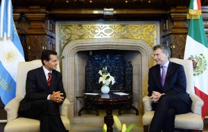 “Being Argentina and Mexico two of the largest Latin American economies, we share the path to develop the growth opportunity,” the Mexican head of state said.