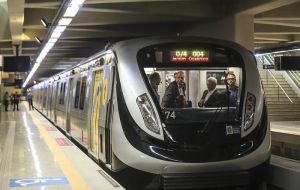 The new Line 4, built by Concessionaria Rio Barra S.A. stretches for 16 kilometers from Barra to the emblematic neighborhood of Ipanema and has six stations 