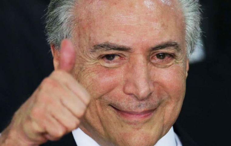 Brazil's new political landscape with interim president Michel Temer has boosted the Real. 