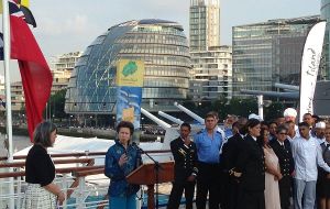 The RMS St Helena marked 26 years of service this spring with a farewell visit to London attended by Princess Anne.