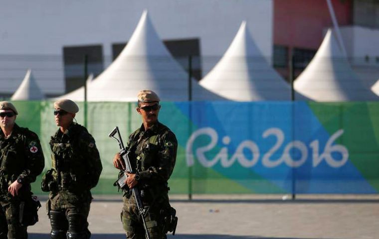 Brazil has more than 85,000 military and police personnel deployed for the Games,  twice the number present for the London Olympics in 2012.
