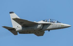 Buenos Aires reports indicate Macri is also looking to replace the decommissioned French built Mirage with a light fighter plane, the Aermacchi M346. 
