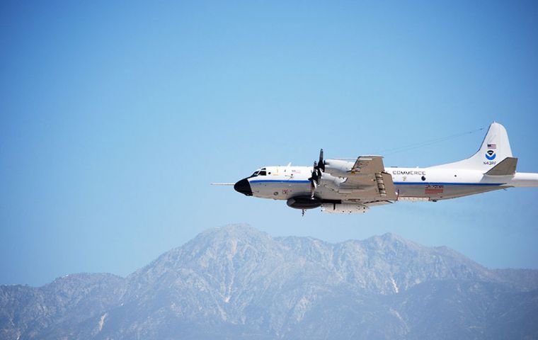 SHG understands that the NOAA aircraft will undertake three circuits over the Island at different altitudes, before heading off to the South West coast of Africa.