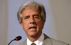 Tabare Vazquez following a Monday cabinet meeting was asked about Venezuela's status and he was overwhelming, “Venezuela holds the Mercosur chair”.