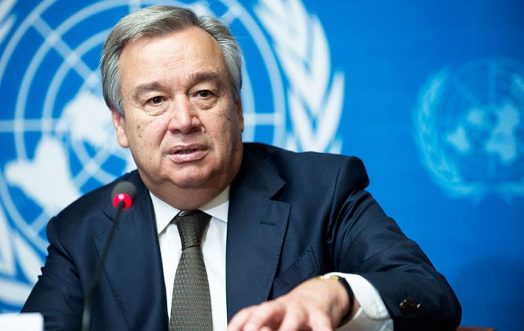 It is the third time that Guterres has taken the number one spot in the contest to succeed Ban Ki-moon, who steps down on December 31