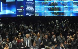 The Senate voted 61 to 20 the “foretold death” conviction of Rousseff on charges of manipulating the budget in an effort to conceal mounting economic problems. 