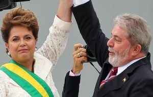 Rousseff political mentor Lula da Silva picked Dilma to overcome ambitions inside his PT party, and which could in the future not need his shield. 