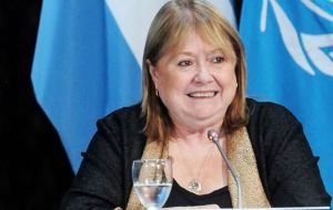 The bilateral agenda is ample and includes Falklands/Malvinas sovereignty, “which for us is a priority”, said foreign minister Susana Malcorra