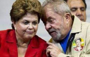 “Brazil is going through a very difficult moment. A process is underway that is systematically breaking the constitution,” Rousseff told supporters at a rally 