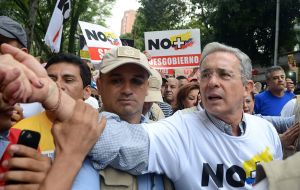 While in Bogota 62.4% said they would vote yes, in the Medellin area, the stomping ground of ex president Alvaro Uribe, a majority of voters said no. 