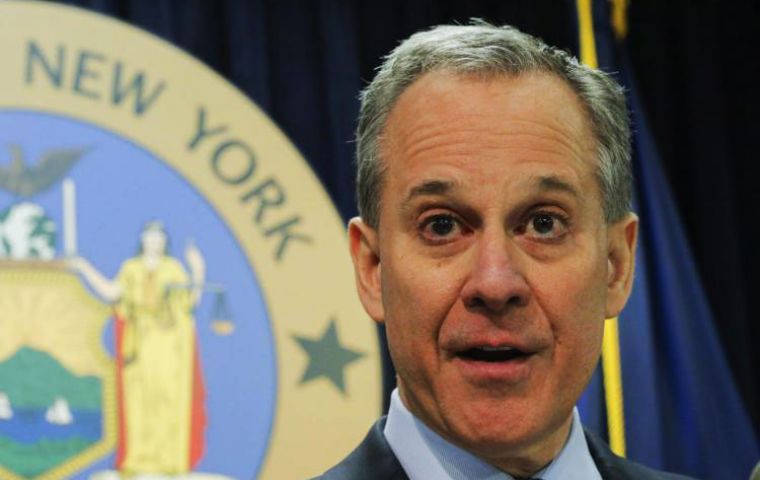 Attorney General Eric Schneiderman's said the Trump Foundation was violating a state law requiring charitable organizations to register with the Charities Bureau. 